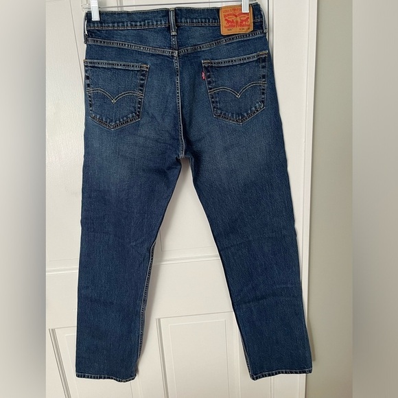 Levi's 505 Mens Size 34x32 Medium Wash Jeans Denim 5 Pocket Iconic - Picture 5 of 11